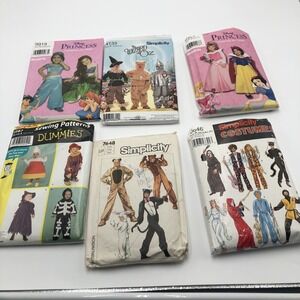 Simplicity Halloween Costume Patterns Princess Wizard Of Oz Ninja Scream Wizard